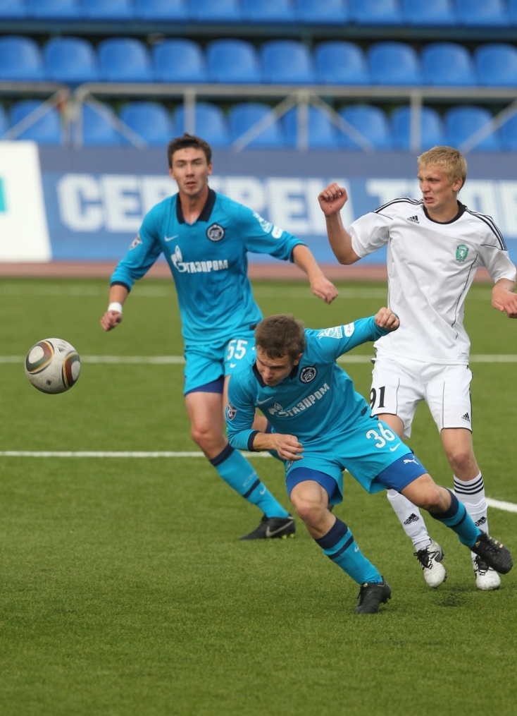  Первенство молодежных составов 2010 года.20 тур. Футбольный матч Зенит(м)—Томь(м)