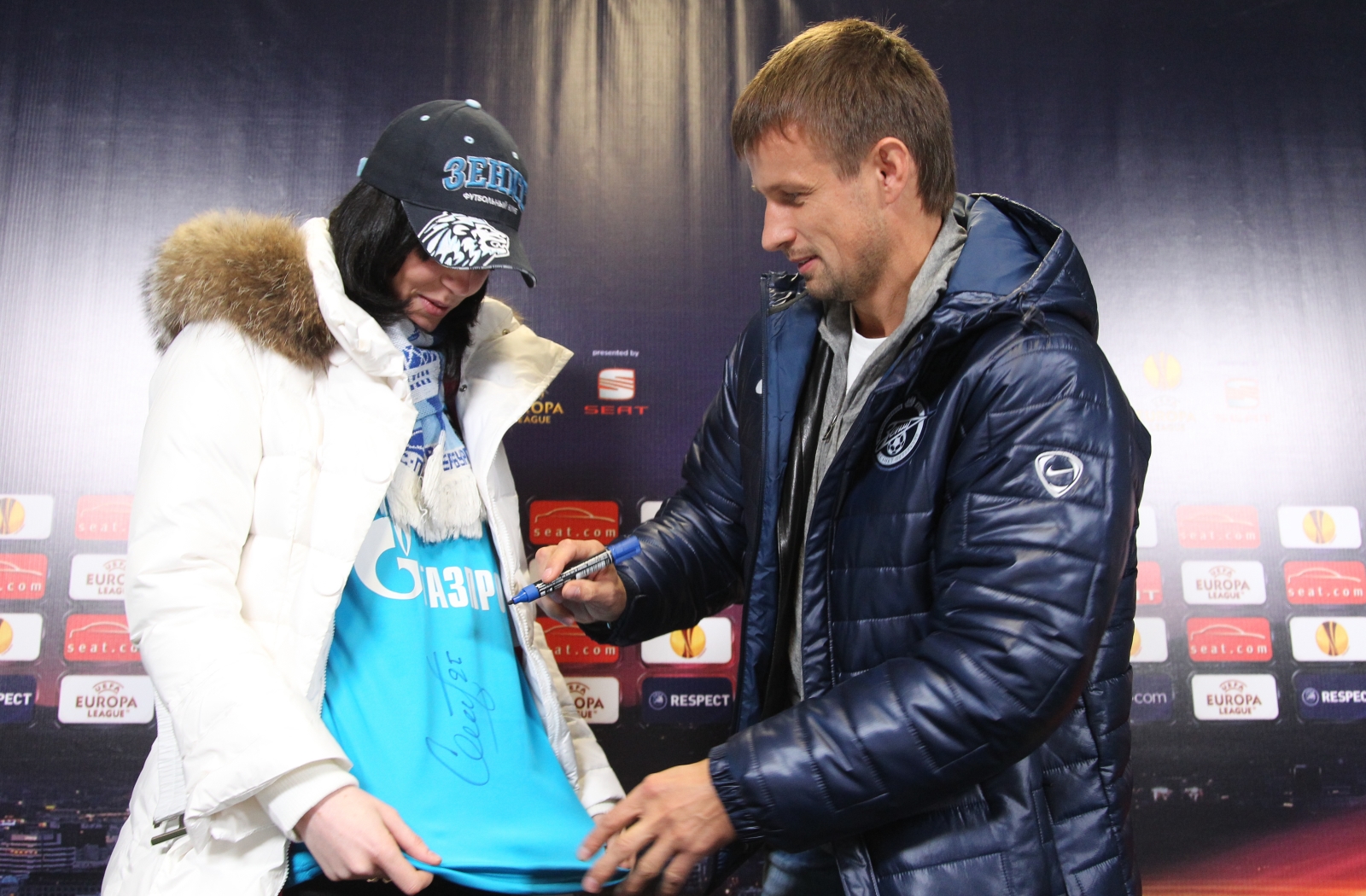 Лига Европы  УЕФА 2010.Зенит— АЕК. Матч—Тур с Сергеем Семаком