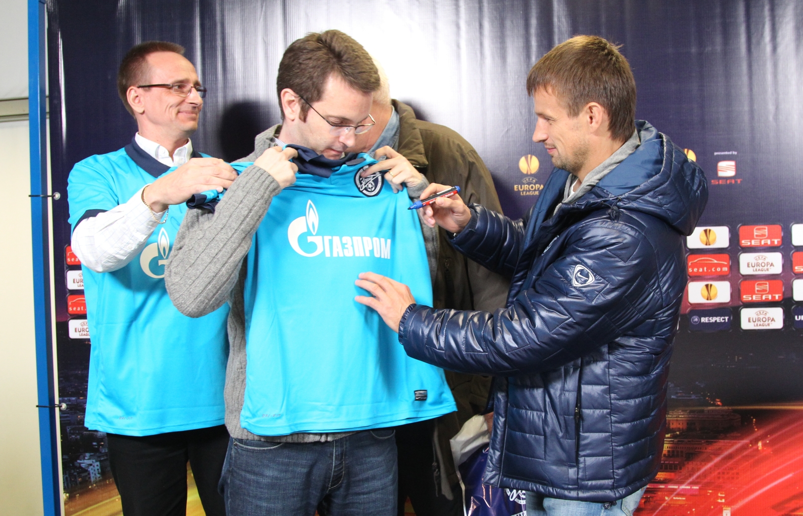 Лига Европы  УЕФА 2010.Зенит— АЕК. Матч—Тур с Сергеем Семаком