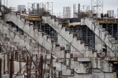 Строительство нового стадиона «Газпром — Арена» 
