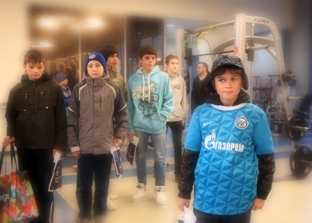 Дети в гостях у «Зенита»
