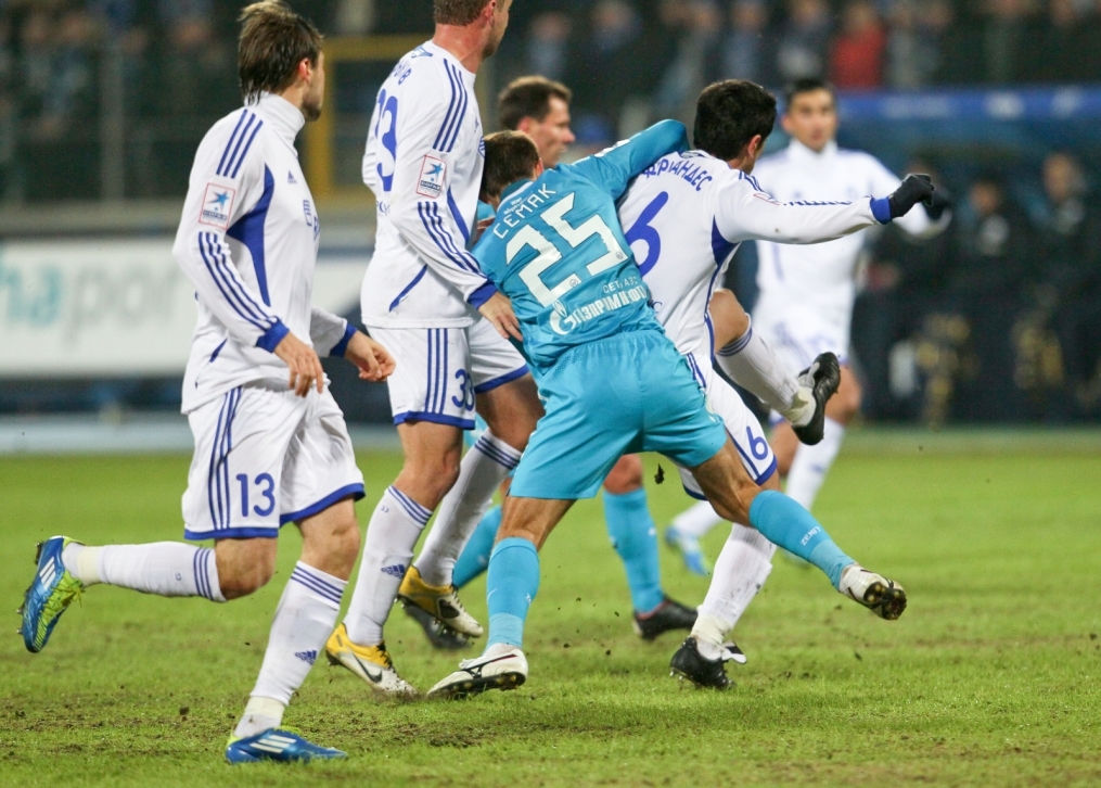 Кубок России 1/4 финала сезона 2011/12. Матч «Зенит» — «Динамо»