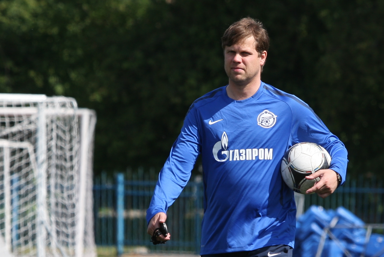Первая тренировка футболистов молодежного состава в сезоне 2012—13