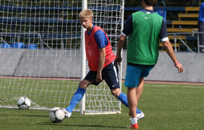 Первая тренировка футболистов молодежного состава в сезоне 2012—13