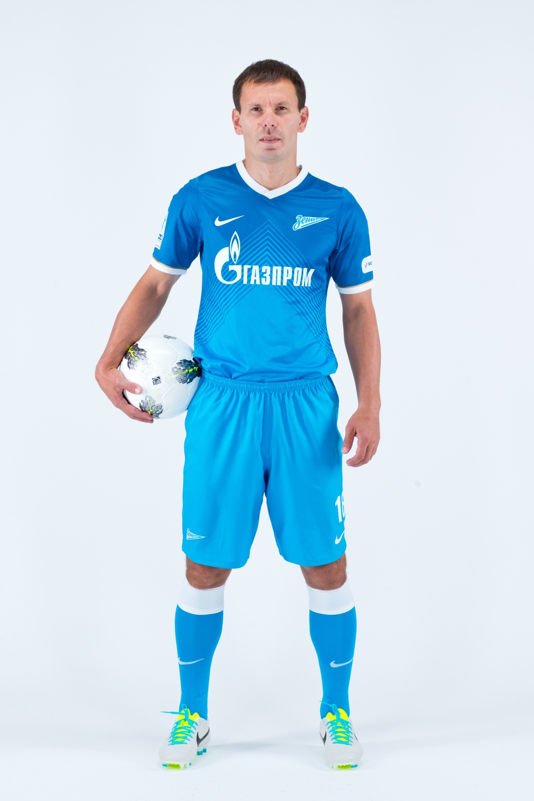 Фотосессия футболиста основного состава ФК «Зенит» сезона 2013/2014