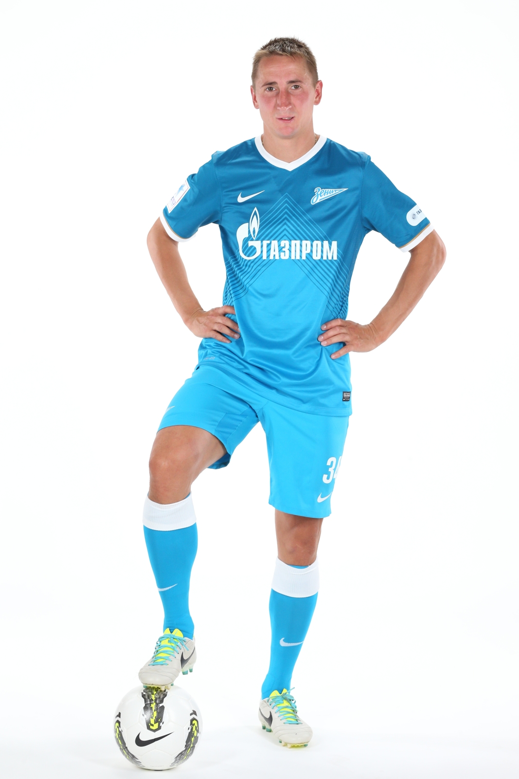 Фотосессия футболиста основного состава ФК «Зенит» сезона  2013/2014