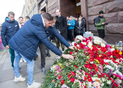 «Зенит» почтил память жертв трагедии в петербургском метро