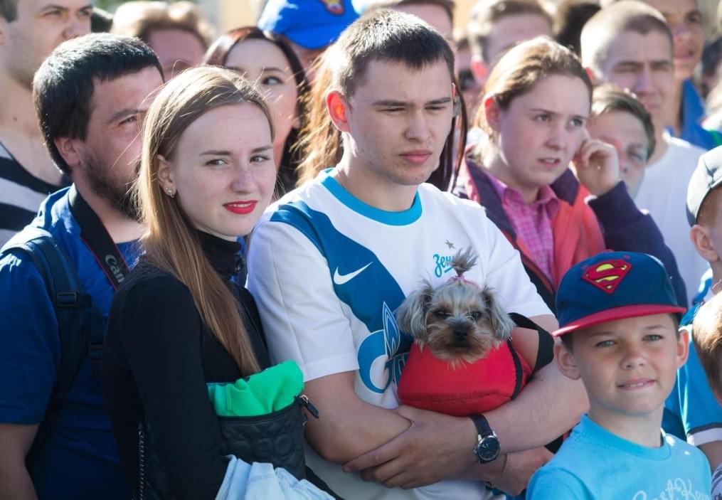 Церемония проводов Данни на Манежной площади