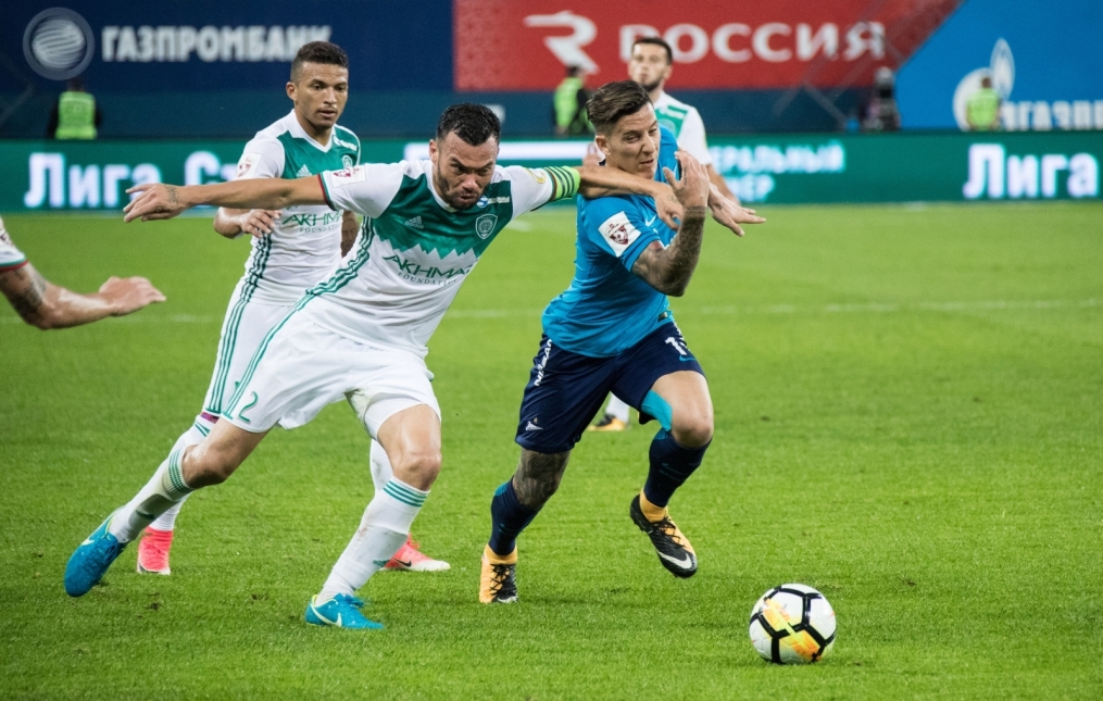 РОСГОССТРАХ-Чемпионат России 2017/2018, 6-й тур, «Зенит» — «Ахмат»