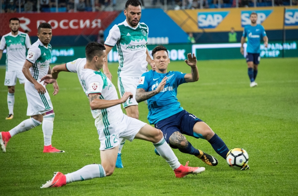 РОСГОССТРАХ-Чемпионат России 2017/2018, 6-й тур, «Зенит» — «Ахмат»