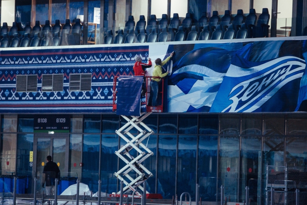«Газпром Арена» готовится принять хоккейные матчи