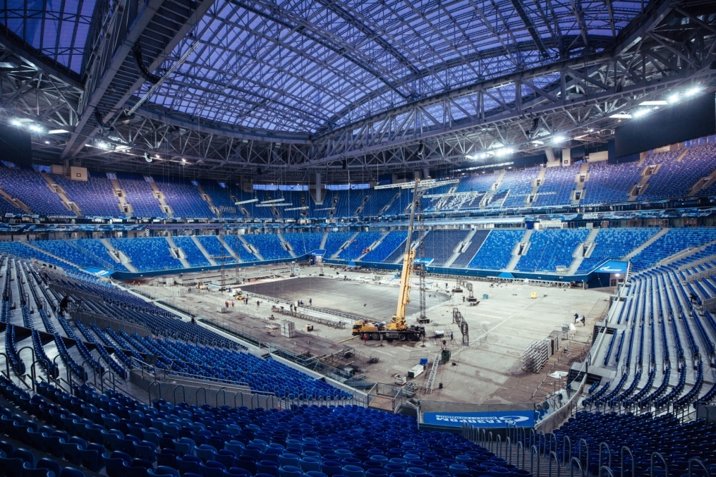 «Газпром Арена» готовится принять хоккейные матчи