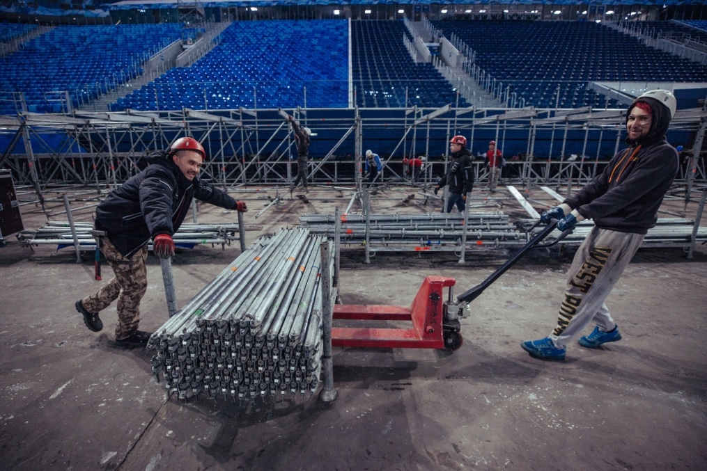 «Газпром Арена» готовится принять хоккейные матчи
