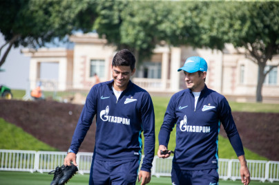 «Газпром»-тренировочные сборы в Катаре: 16 января, утренняя тренировка