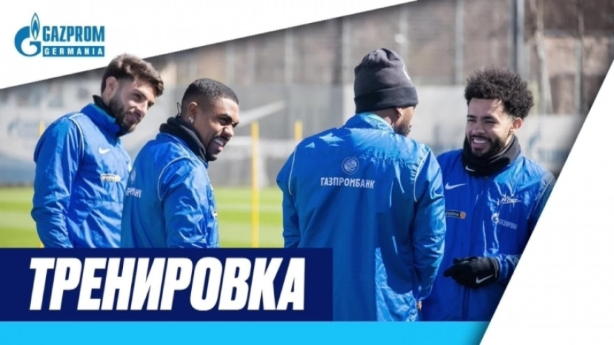 «Зенит» — «Химки»: тренировка сине-бело-голубых «Зенит» — «Химки»: тренировка сине-бело-голубых