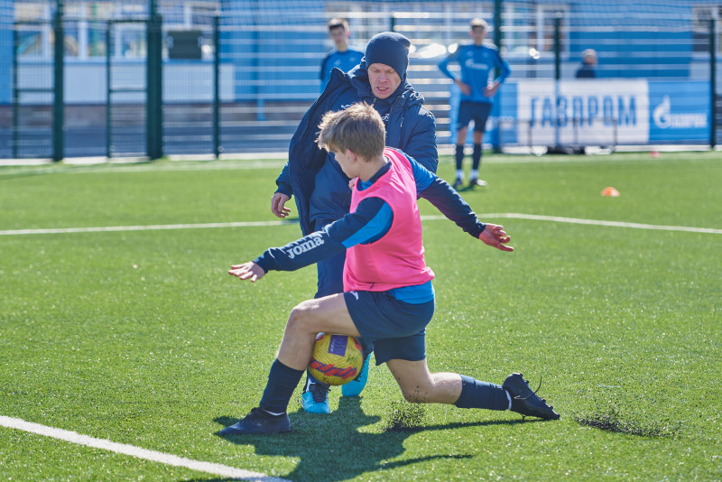 Тренировка «Зенита» U-16 перед матчем с «Локомотивом»