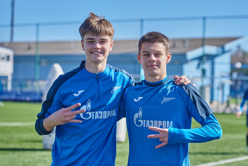 Тренировка «Зенита» U-16 перед матчем с «Локомотивом»