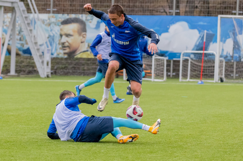 Тренировка «Зенита»-2 перед матчем с «Чертаново»