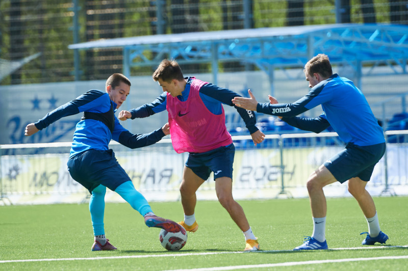 Тренировка «Зенита»-2 перед матчем с «Динамо» Спб