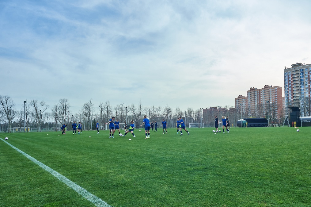 Тренировка женской команды «Зенит» в Краснодаре
