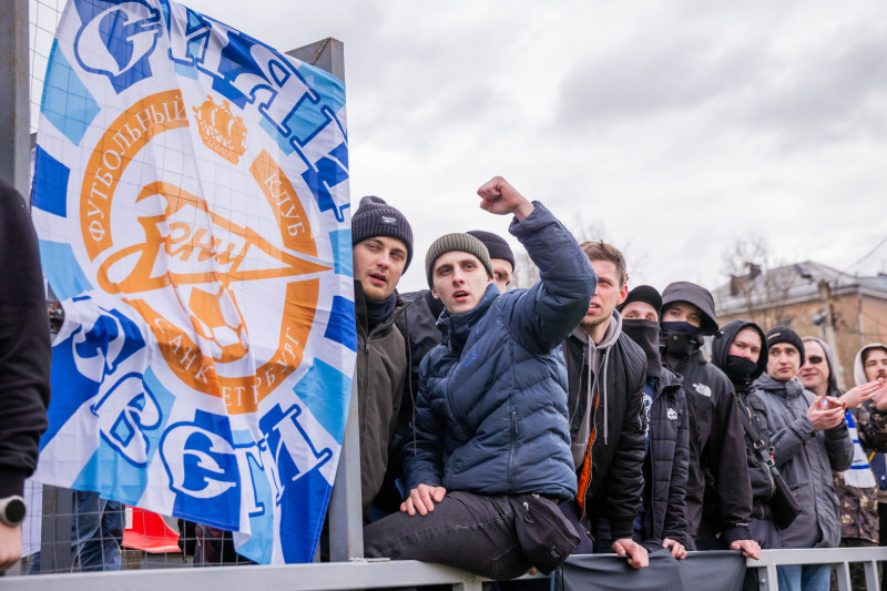 Болельщики на матче «Тверь» — «Зенит»-2