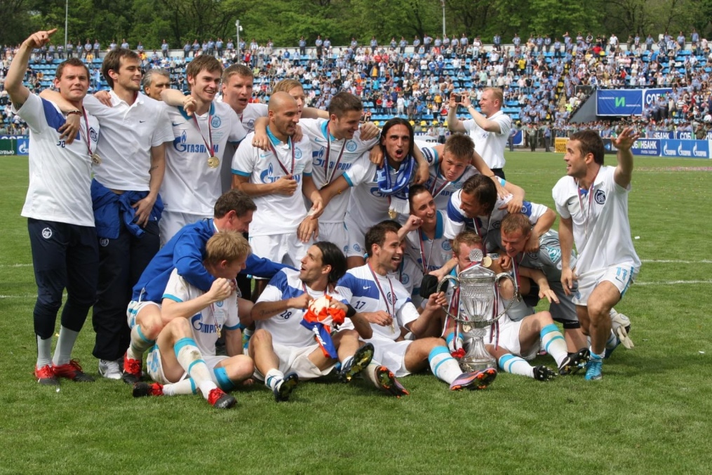 Церемония награждения «Зенита»,  Кубоком России 2009/2010