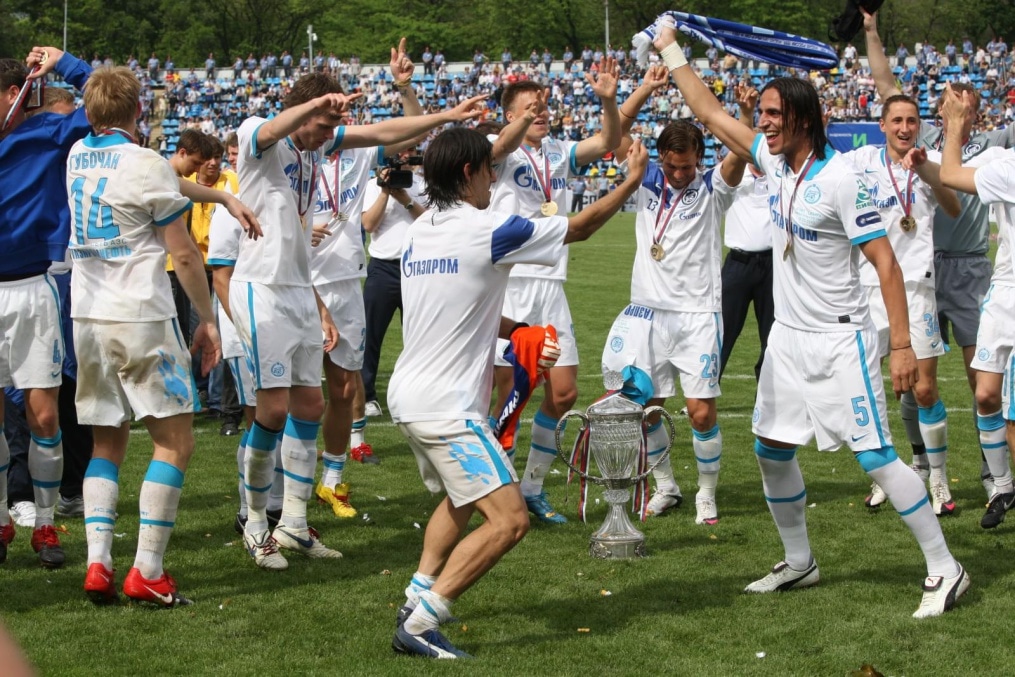 Церемония награждения «Зенита»,  Кубоком России 2009/2010
