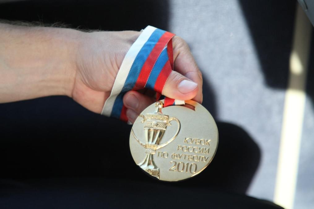 Встреча футболистов «„Зенита“», выигравших  Кубок России 2009/2010 года
