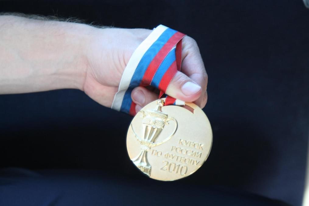 Встреча футболистов «„Зенита“», выигравших  Кубок России 2009/2010 года