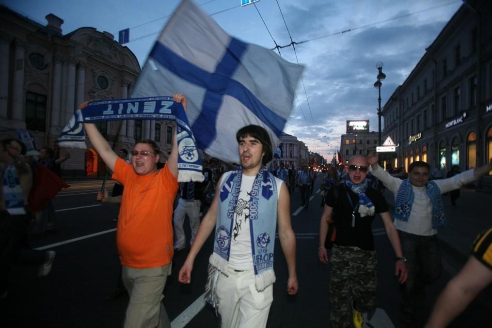 Встреча футболистов «„Зенита“», выигравших  Кубок России 2009/2010 года