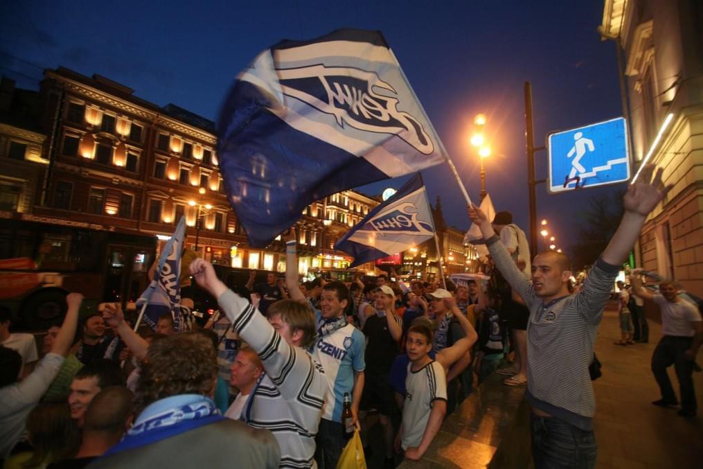 Встреча футболистов «„Зенита“», выигравших  Кубок России 2009/2010 года