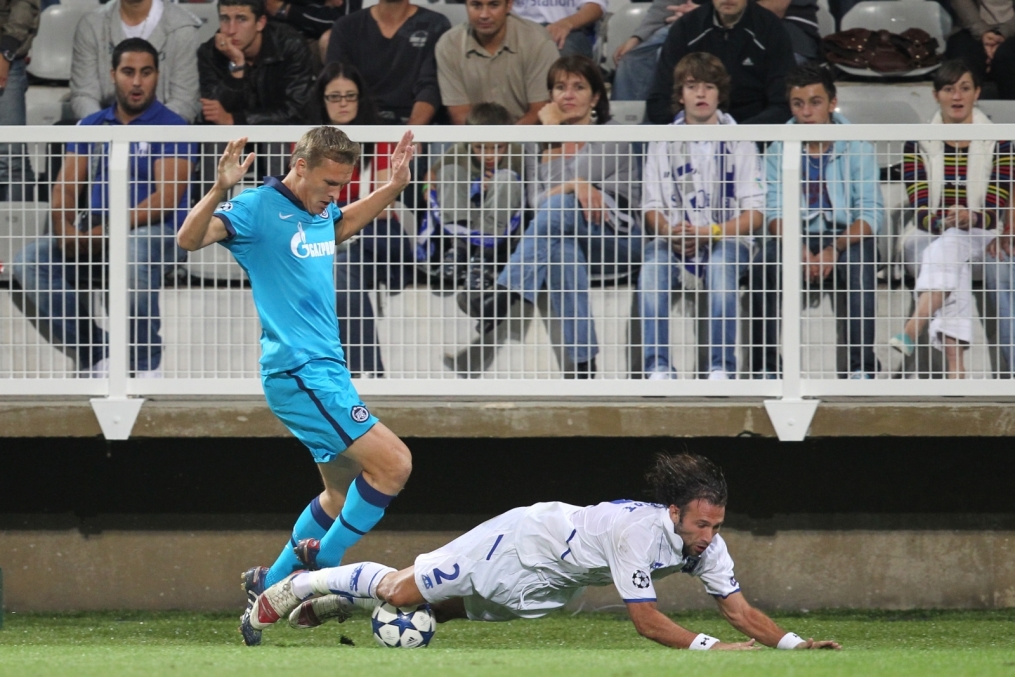 Лига чемпионов УЕФА 2010/2010. Плей—офф Осер—Зенит