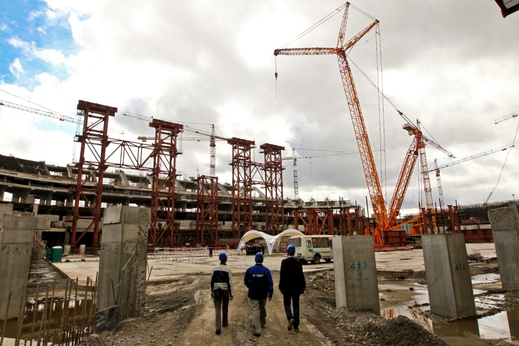 Строительство стадиона на Крестовском острове
