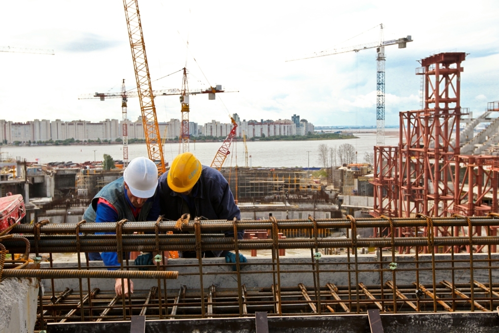 Строительство стадиона на Крестовском острове