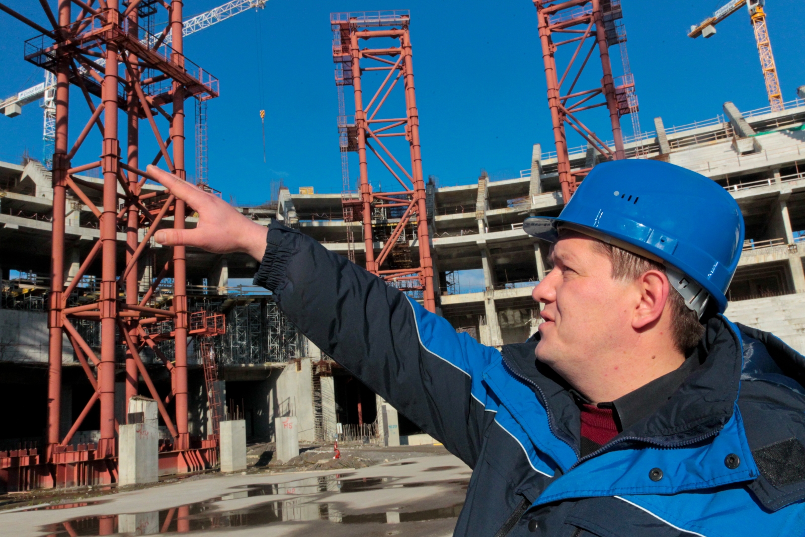 Строительство нового стадиона «Газпром — Арена»