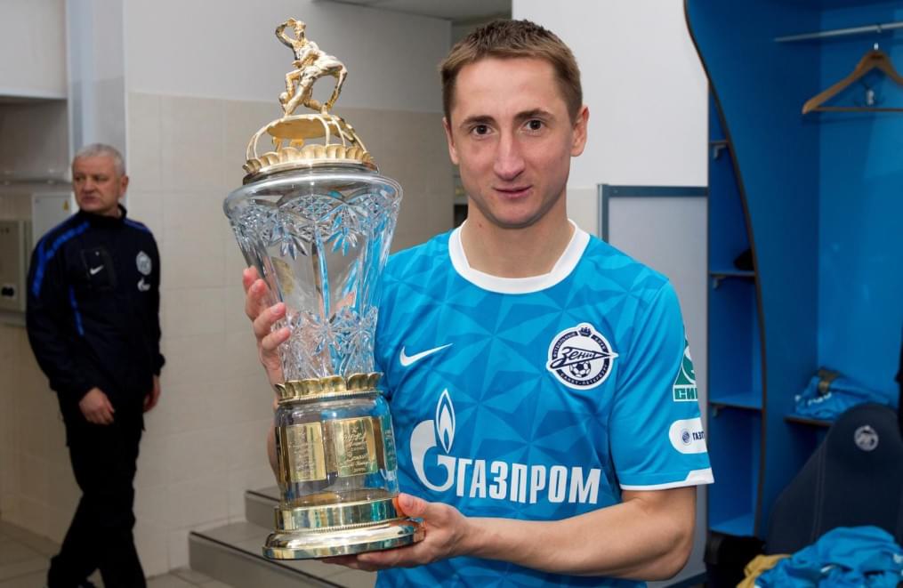 Торжественная церемония вручения Кубка чемпионов России ФК «Зенит»