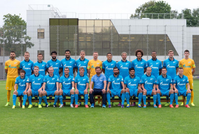 Фотосессия основного состава ФК «Зенит» сезона 2014/2015