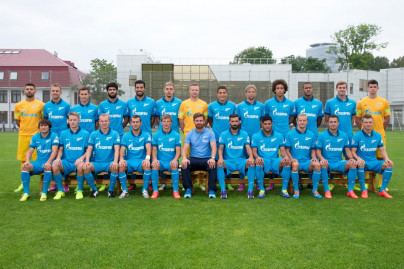 Фотосессия основного состава ФК «Зенит» сезона 2014/2015