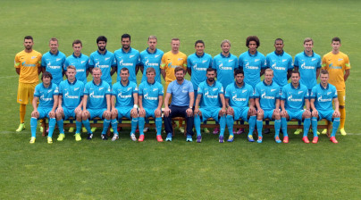 Фотосессия основного состава ФК «Зенит» сезона 2014/2015