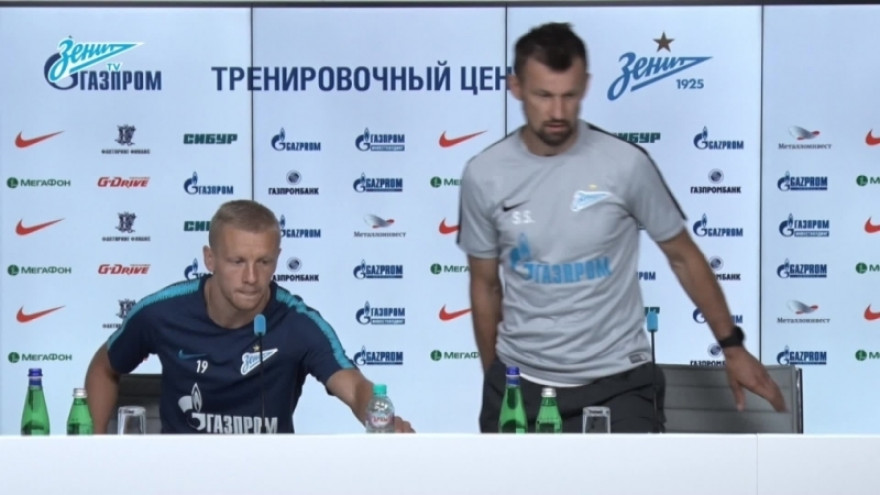 Брифинг Сергея Семака и Игоря Смольникова перед матчем с «Арсеналом» Брифинг Сергея Семака и Игоря Смольникова перед матчем с «Арсеналом»