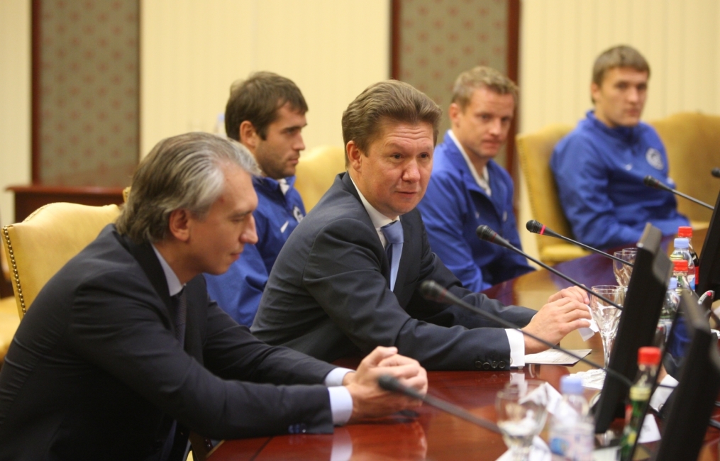 Встреча главы Газпрома  Алексея Миллера с командой ФК «Зенит»