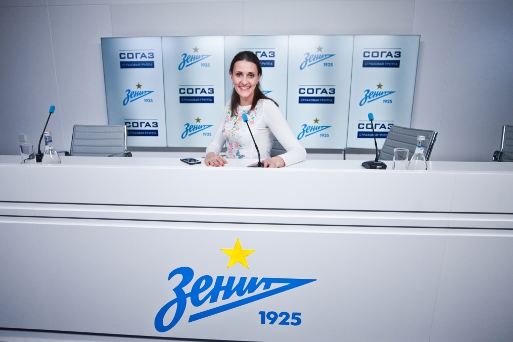 Гости из АО «СОГАЗ» посетили тренировку «Зенита»