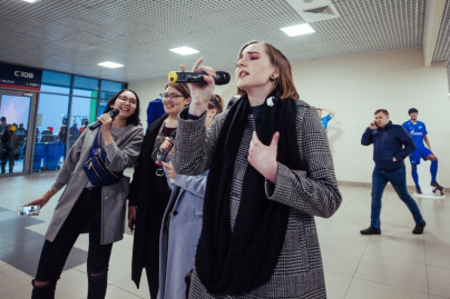 Фан зона «Смотри+ Арена»:  на матче с «Локомотивом»