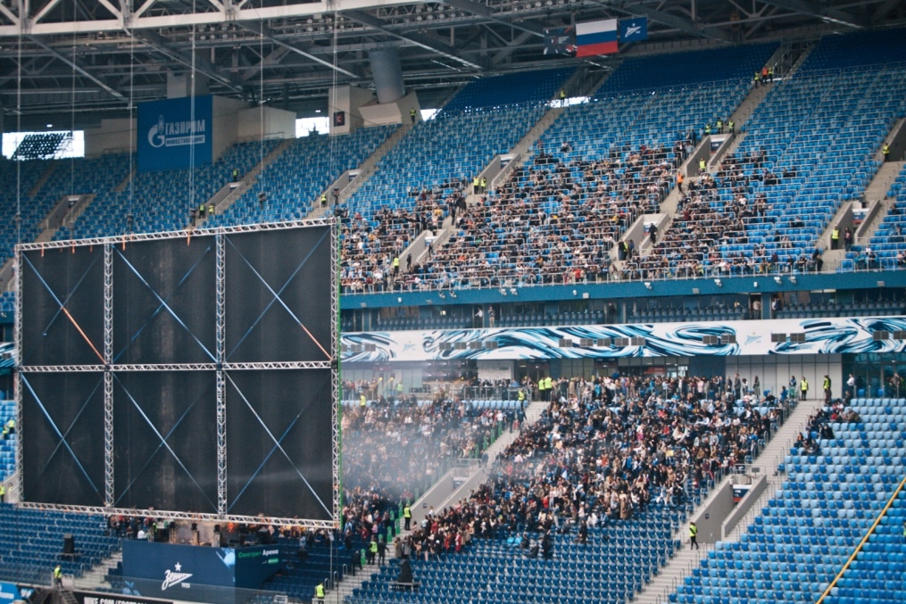 Фан зона «Смотри+ Арена»: на матче с «Локомотивом»