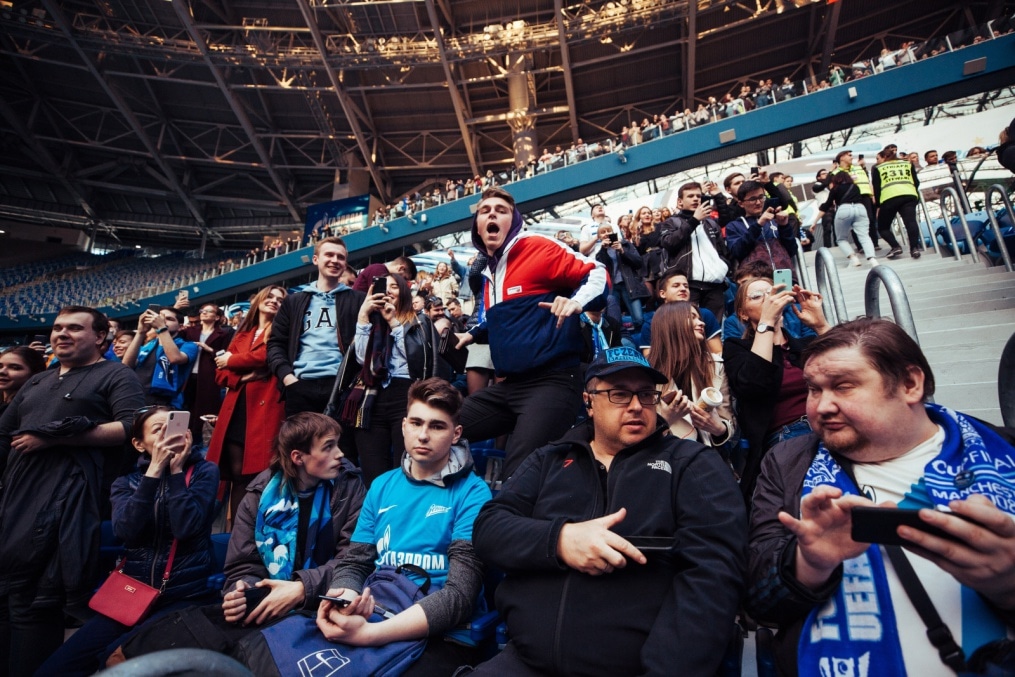 Фан зона «Смотри+ Арена»: на матче с «Локомотивом»