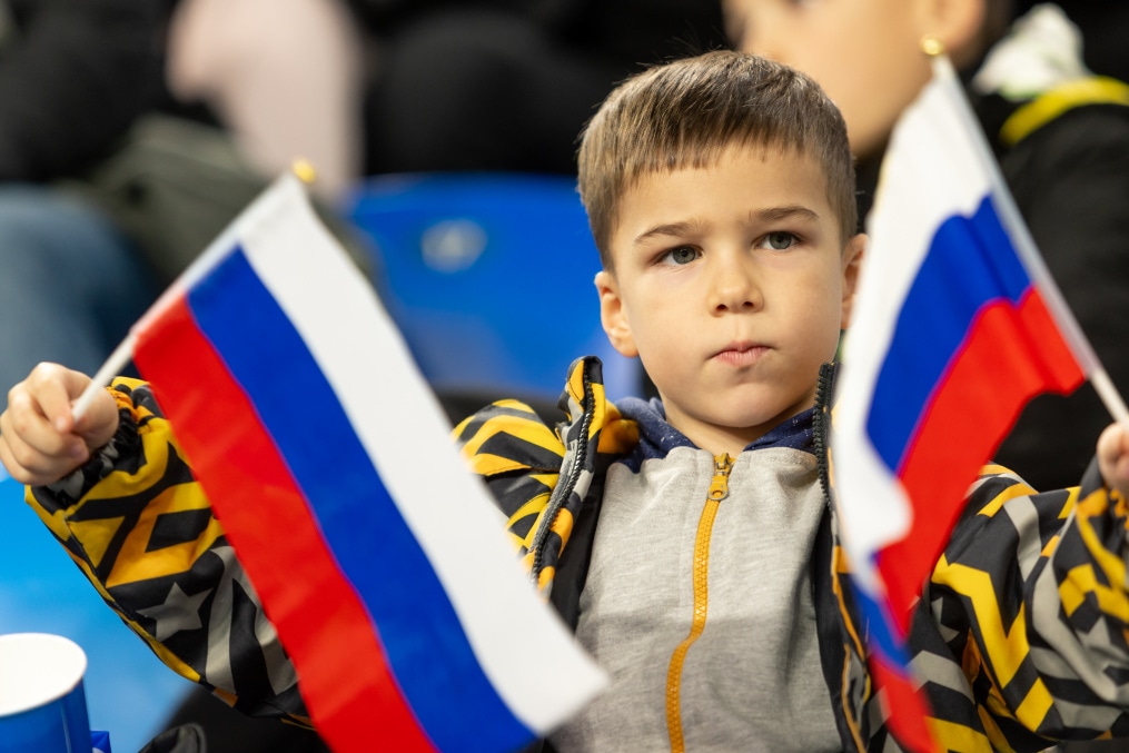 Болельщики на финальном матче Winline Кубка России среди женских команд 2022, «Зенит» — ЦСКА