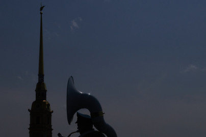 Сине-бело-голубые на Международном фестивале цветов в Петропавловской крепости