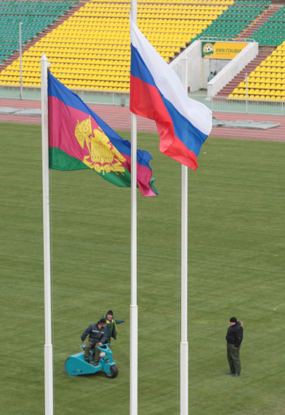 Город в преддверии Супрер Кубка России 2011.