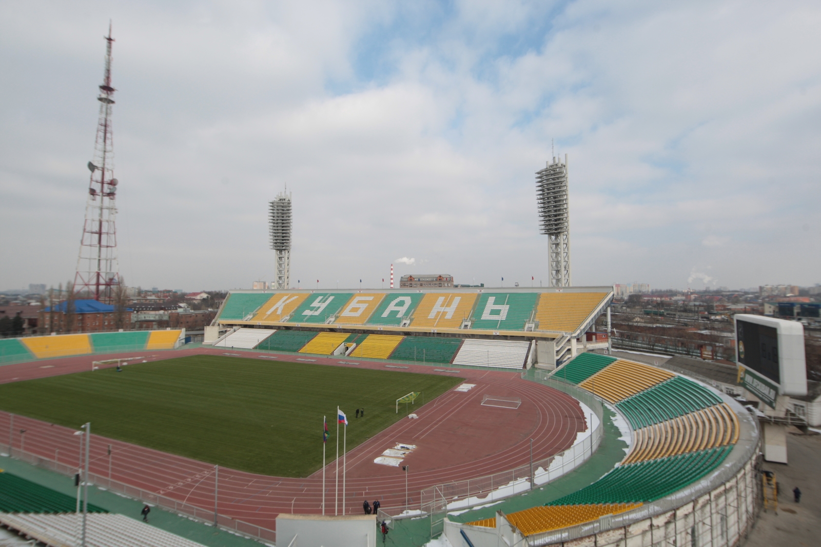 Город в преддверии Супрер Кубка России 2011.