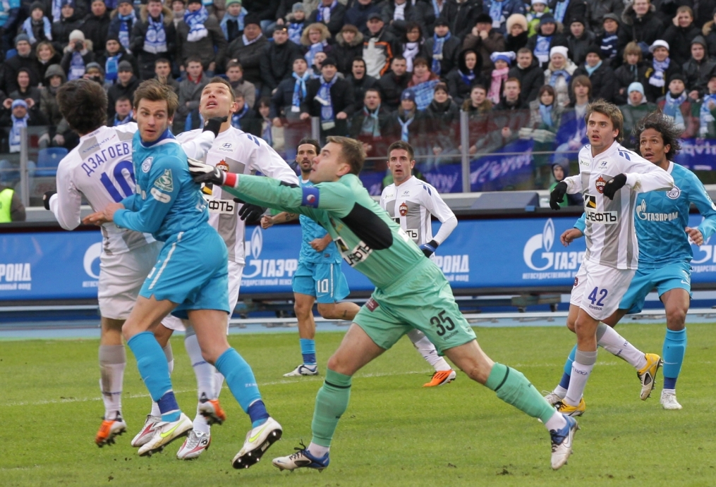 Чемпионат России.  2011/12 года. 4 тур, матч Зенит — ЦСКА